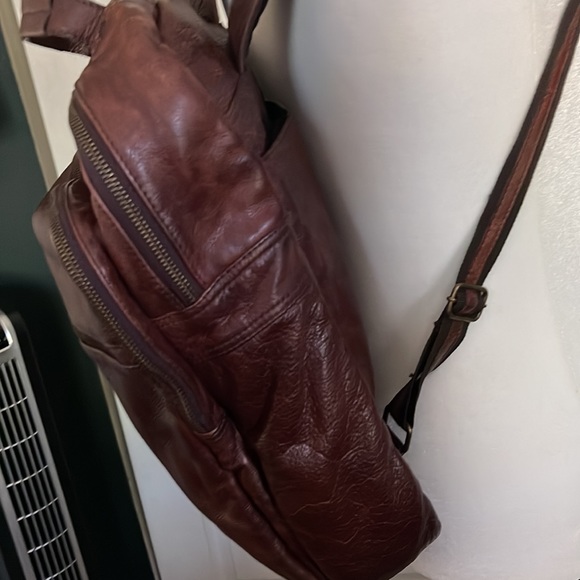 Real leather vit age distressed look - Picture 4 of 8